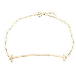 Tiffany & Co T Smile Bracelet K18PG Pink Gold